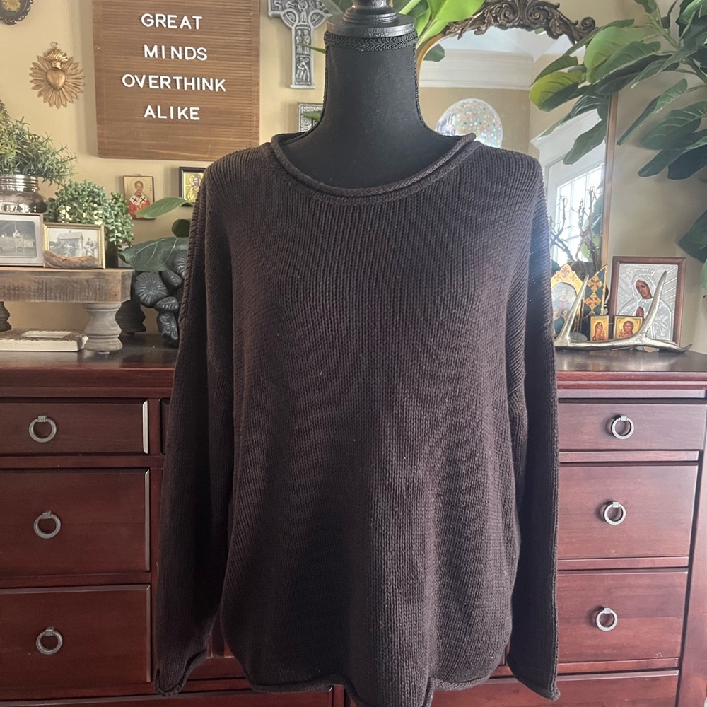 H&M Women’s Black Crew Neck Knit Sweater